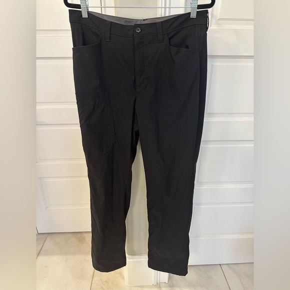 Eddie Bauer Fleece Lined Tech Pants Men’s 36x32 Black Performance Outdoor Gorp